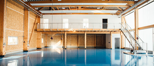 Von den Lausitzer Architekten der Firma AIP Görlitz errichtetes Tragwerk eines Gebäudes