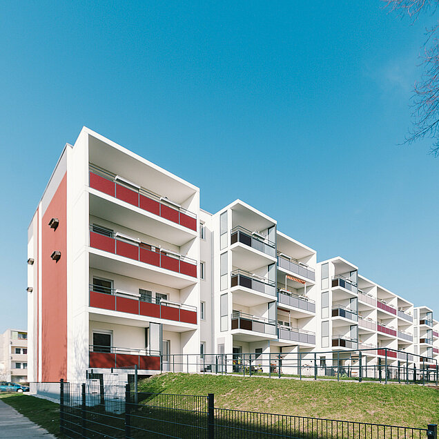 Durch das Lausitzer Architekturbüro AIP Görlitz sanierter Wohnblock auf der Antonstraße in Görlitz